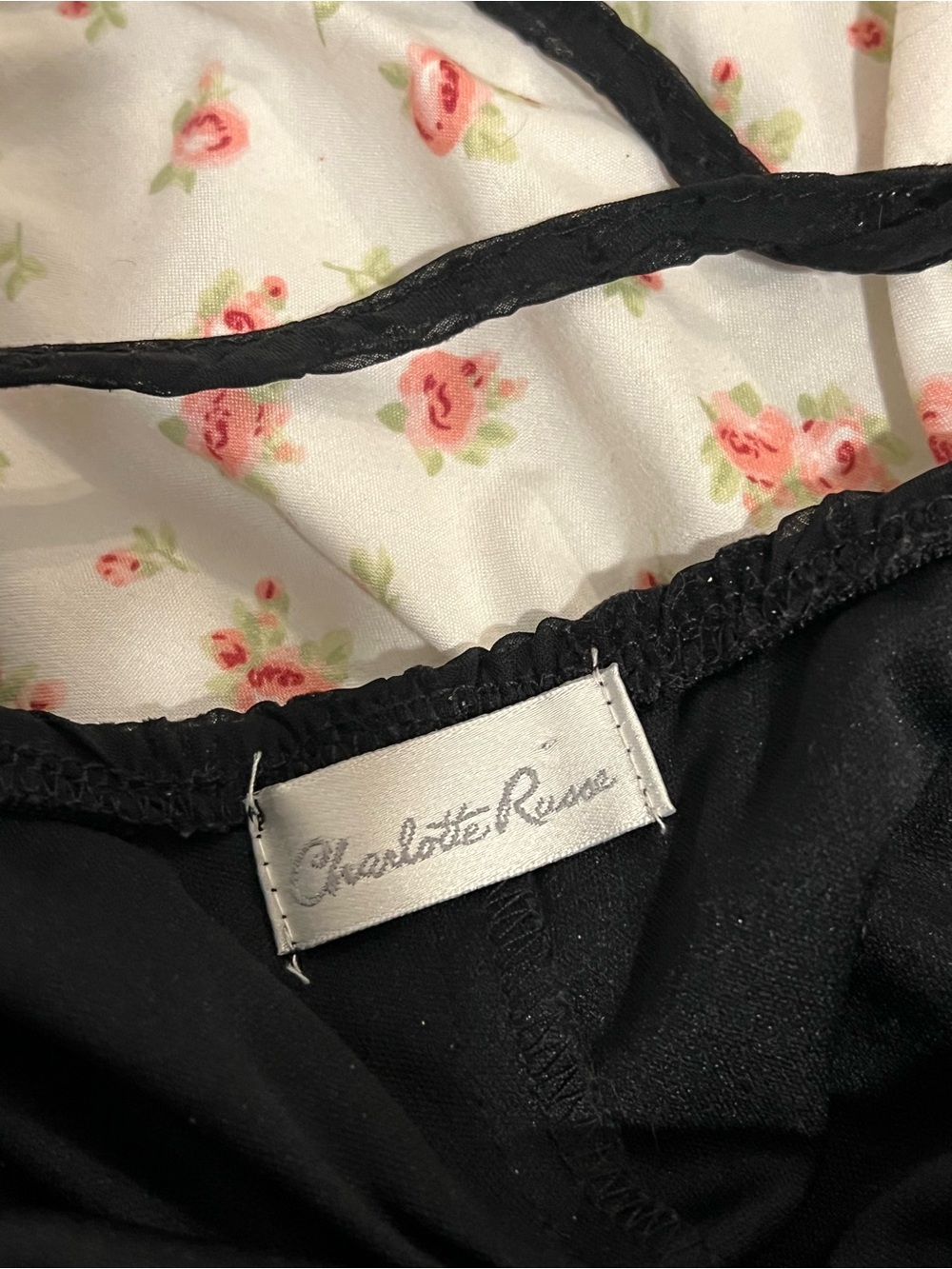 vintage charlotte russe black fairy goth cowl neck handkerchief hem dress - Picture 4 of 4